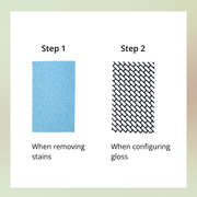 Mirror cleaning stain & polishing double-sided sponge