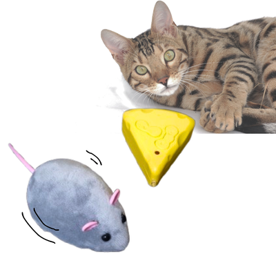 Remote Control Moving Mouse Toy for Cats