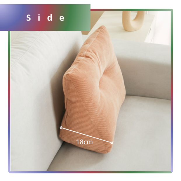 Corduroy Back Support Cushion 40 X 35 X 18 cm